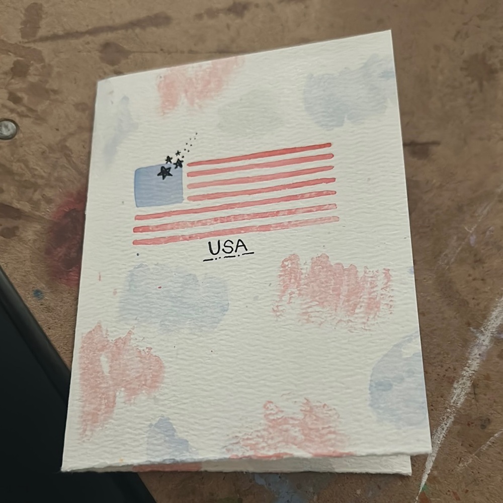 Handmade Fourth of July Greeting Card